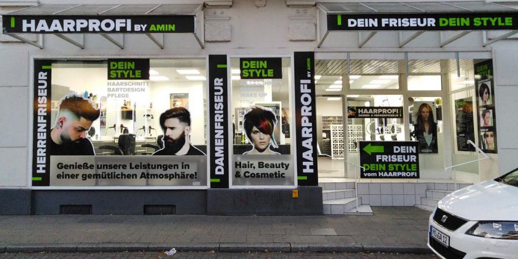 Schaufensterbeschriftung Oberhausen, Duisburg, Essen, Bochum, Dortmund, Düsseldorf